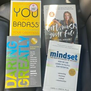 4 self help books, Brene Brown, Rachel Hollis, You are a Badass, Mindset
